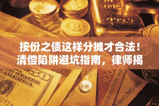 北京按份之债这样分摊才合法！清偿陷阱避坑指南，律师揭秘关键条款