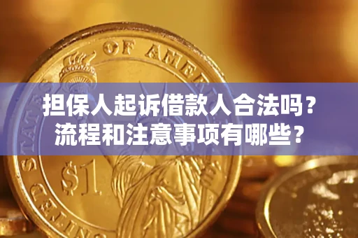 北京担保人起诉借款人合法吗？流程和注意事项有哪些？