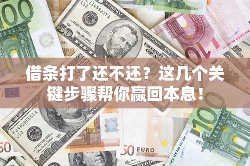 北京借条打了还不还？这几个关键步骤帮你赢回本息！