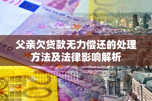 北京父亲欠贷款无力偿还的处理方法及法律影响解析