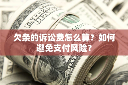 北京欠条的诉讼费怎么算？如何避免支付风险？